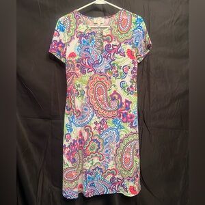 Lily Road Dress Sleeveless Size Small With Gold Groomets